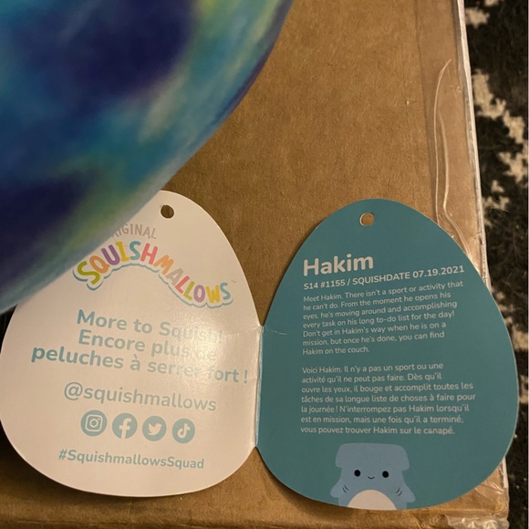 NWT 14” Hakim the hammerhead shark Squishmallow - Picture 2 of 5